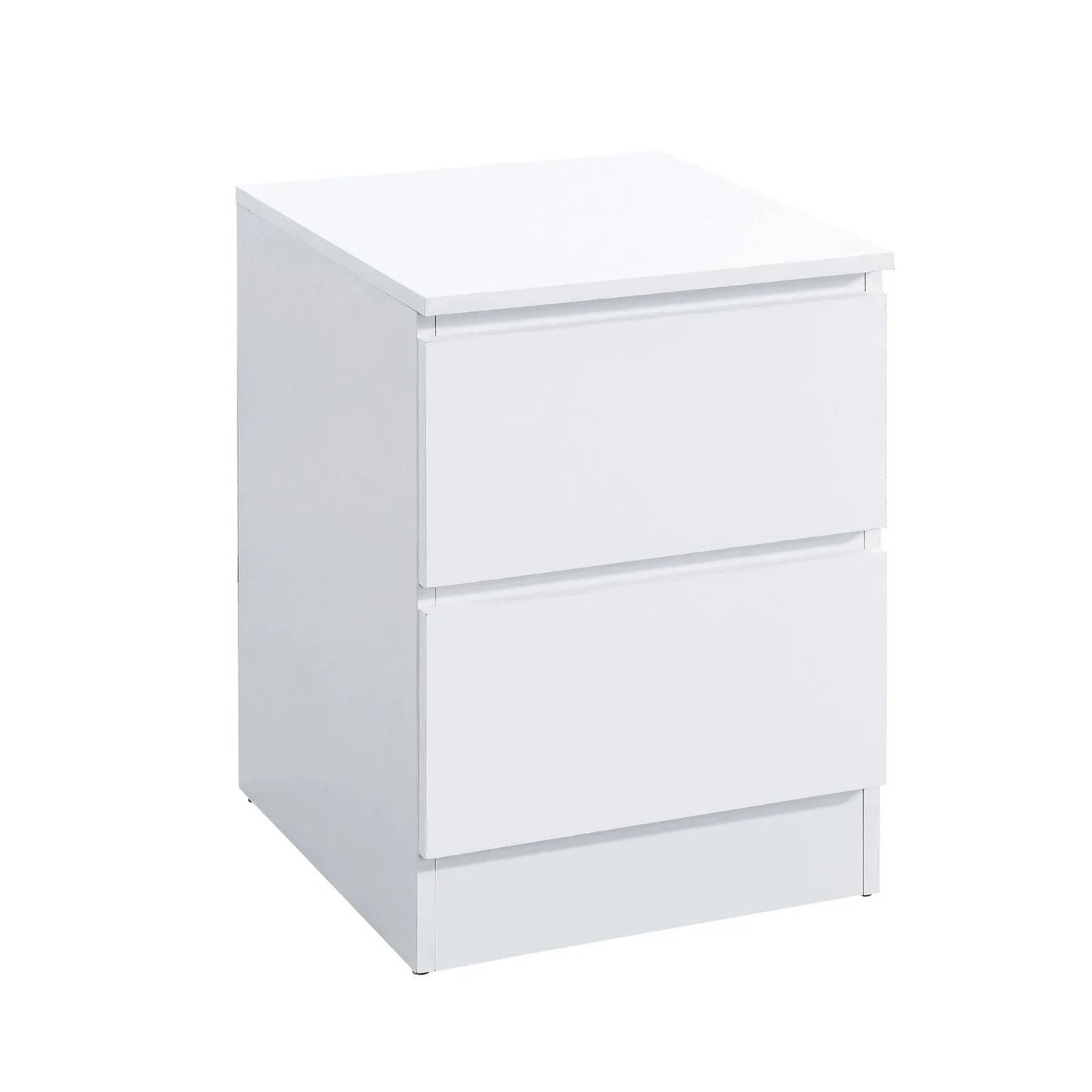 White two-drawer Nightstand