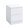 White two-drawer Nightstand