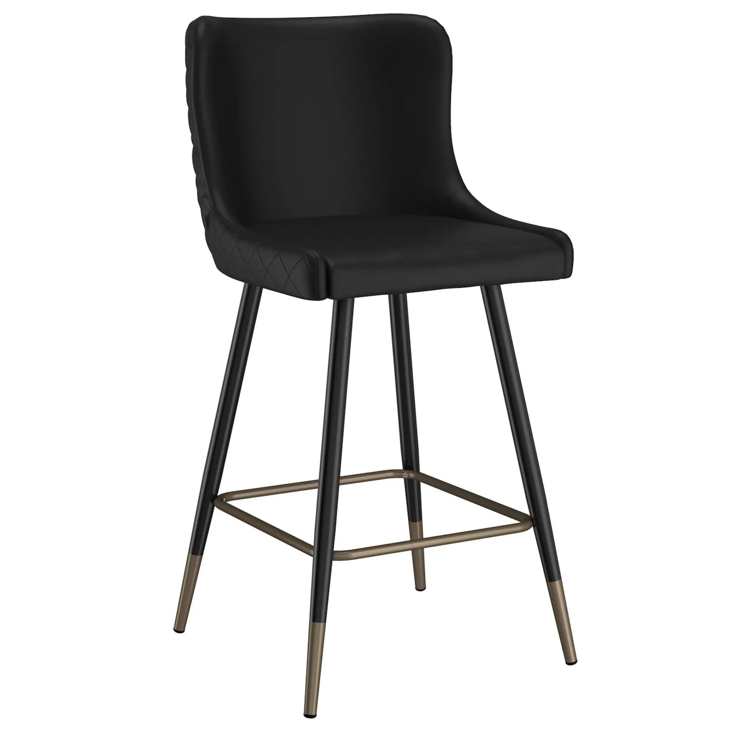 Xander 26 Black Faux Leather Counter Stools – Set of 2