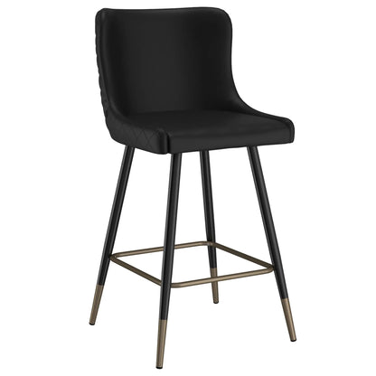 Xander 26 Black Faux Leather Counter Stools – Set of 2