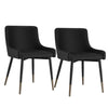 Xander Modern Dining Chair in Faux Leather with - Set of 2