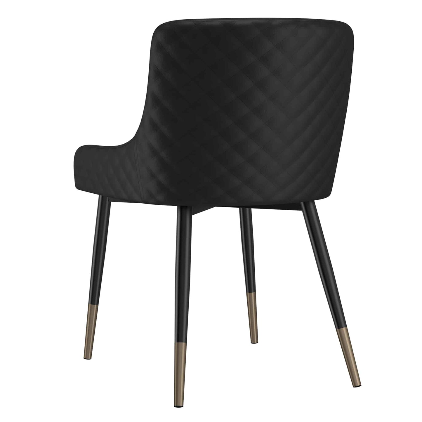 Xander Modern Dining Chair in Faux Leather with - Set of 2