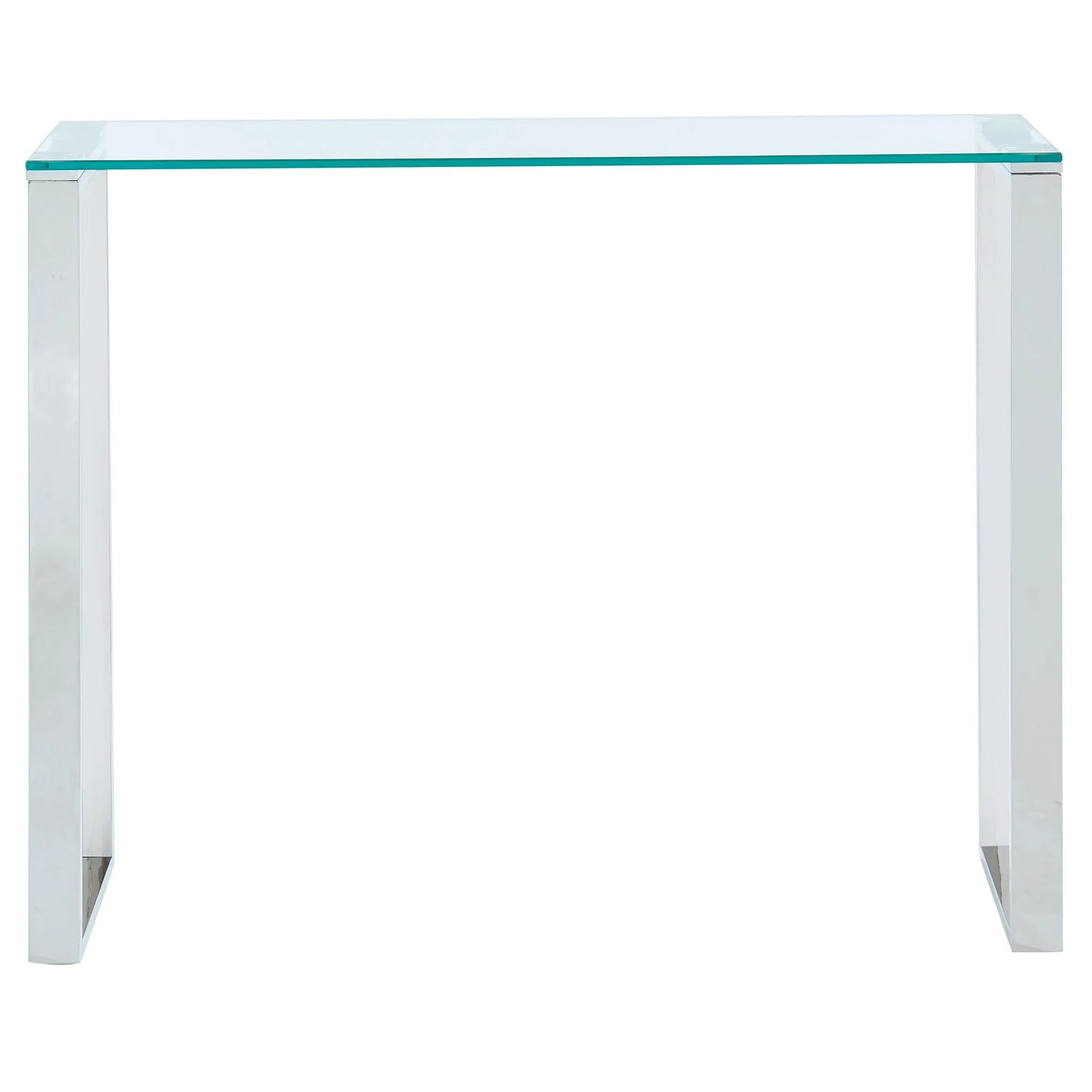 Zevon Glass Console Table – Hallway Table for Small Spaces