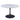 Zilo 48 White Round Dining Table for 6 with Faux Marble Top