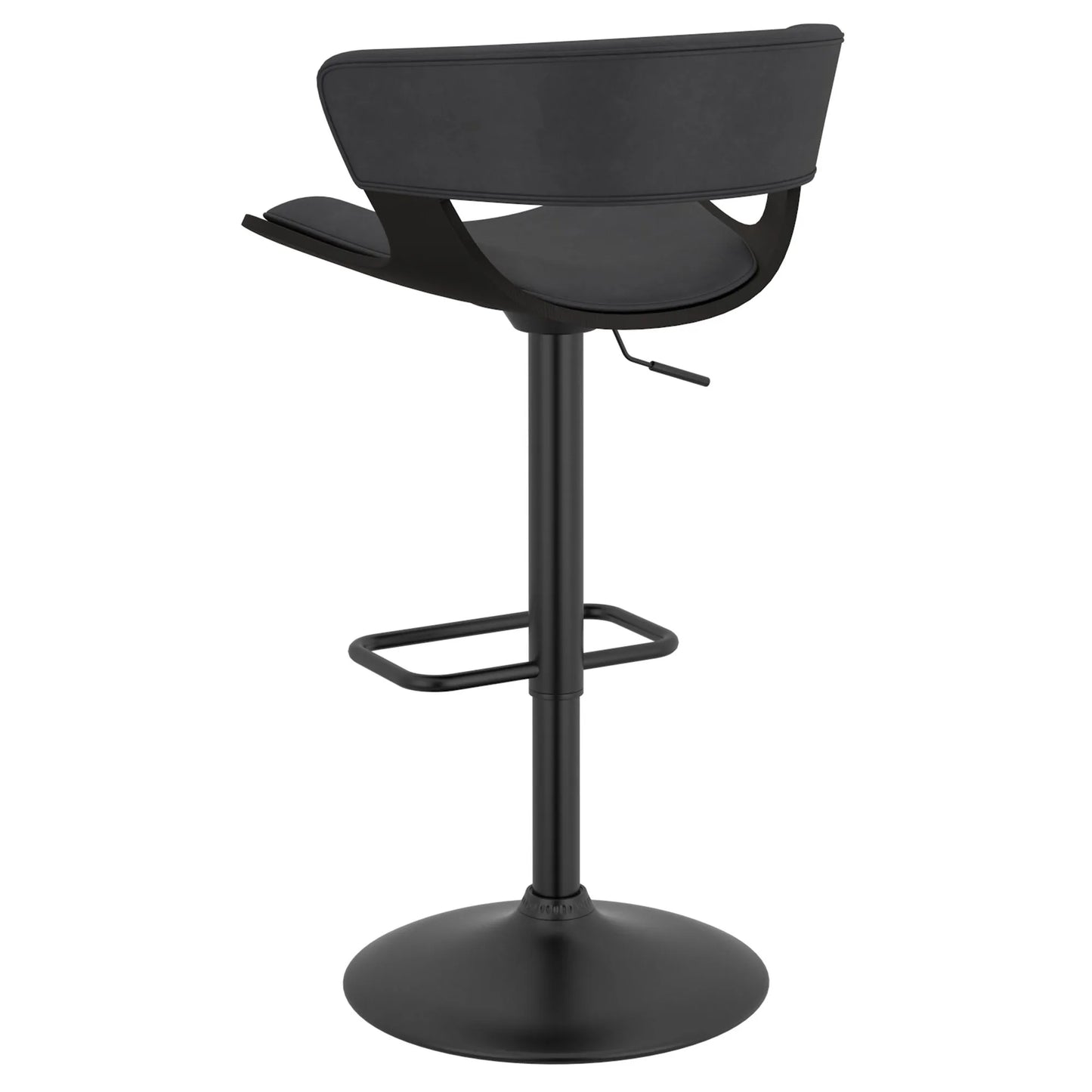 Rover Faux Leather Adjustable Bar Stool with Backrest