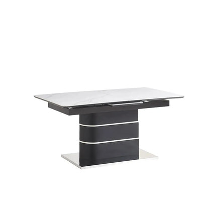 Modern black and white dining table for kitchen