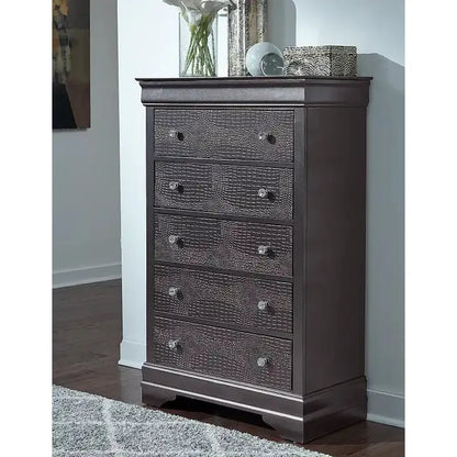 Pompei  Dark gray storage chest 