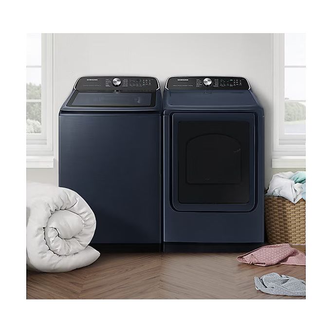 Samsung 7100 Top Load Washer Dryer Combo – Large Capacity with Pet Care  Solution , Navy