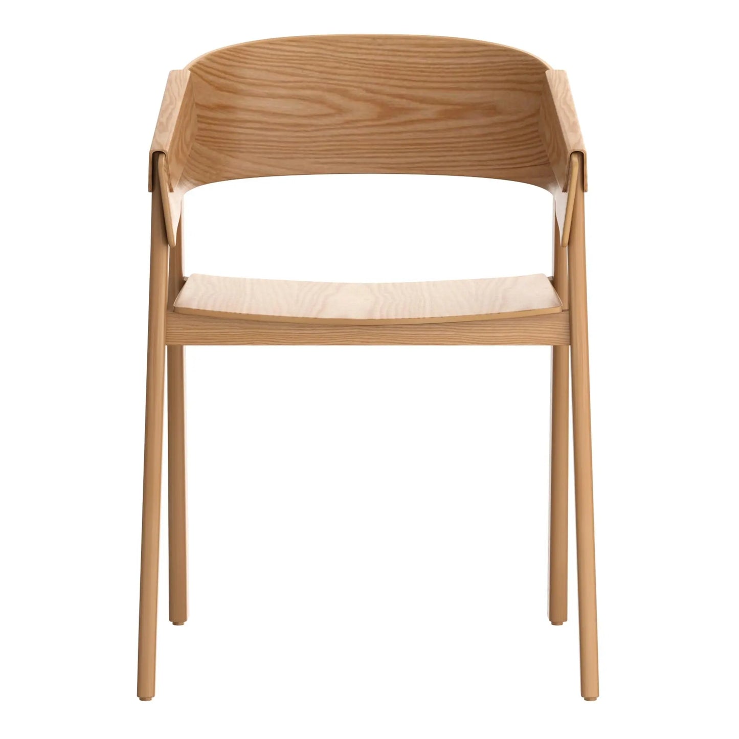 Mateo Mid-Century Modern Dining Chairs, Set of 2 – Solid Oak