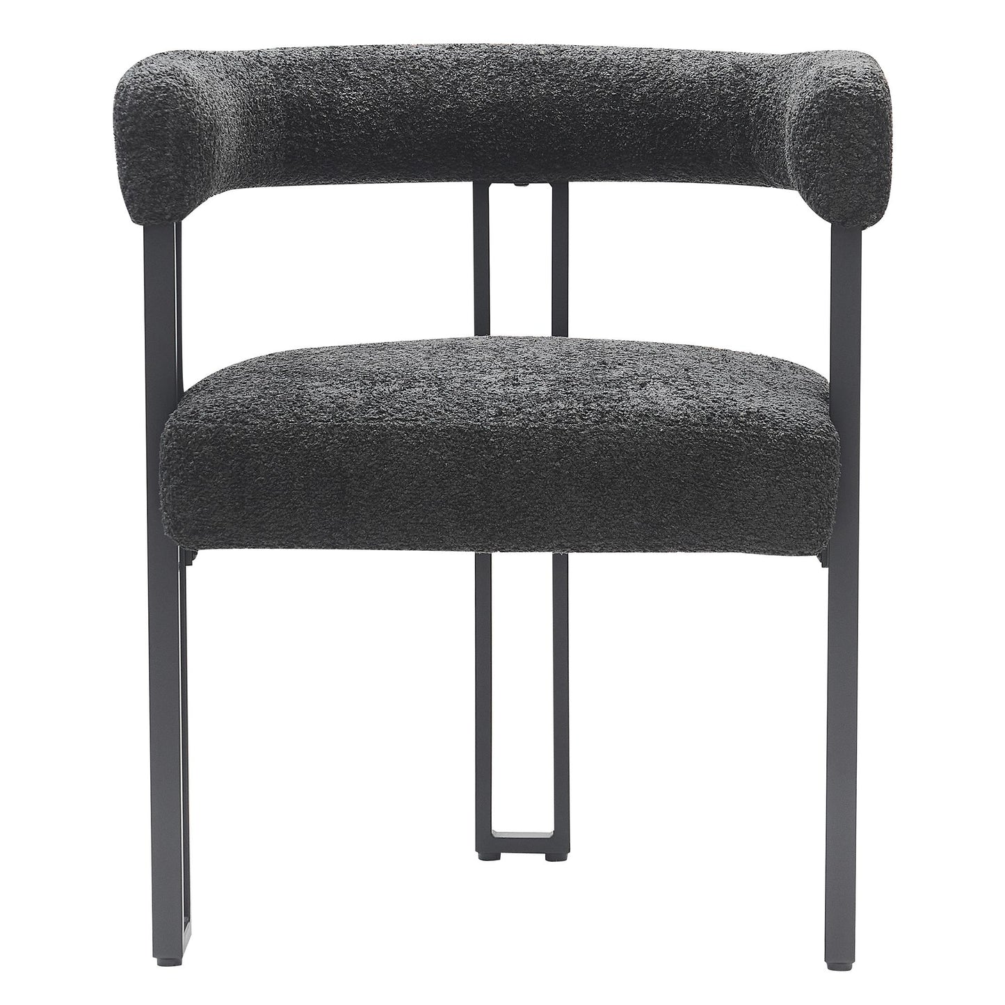 Scarlet Boucle Dining Chairs – Contemporary Side Chairs - Set of 2