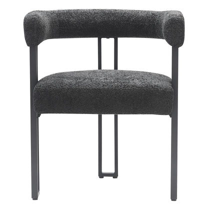 Scarlet Boucle Dining Chairs – Contemporary Side Chairs - Set of 2