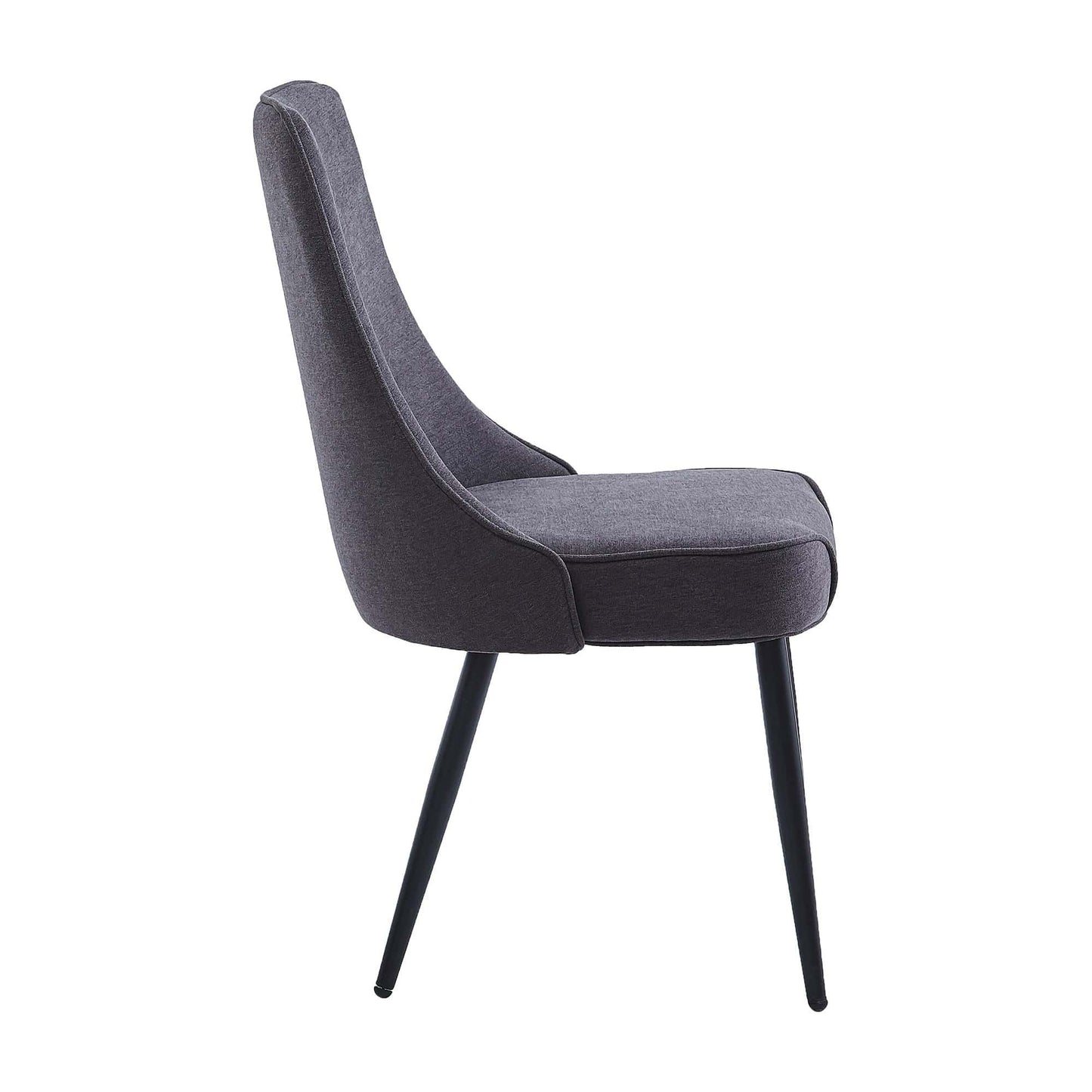 Set of 2 Koda Fabric Dining Chairs – Mid-Century Modern Design
