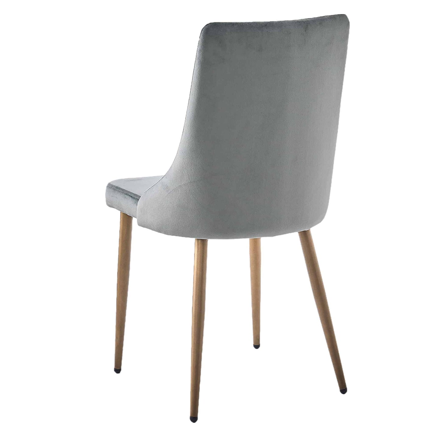 Carmilla Velvet Dining Chairs – with Gold Metal Legs - Set of 2