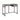 Dark Taupe Wood Finish Compact Computer Desk with Drawer