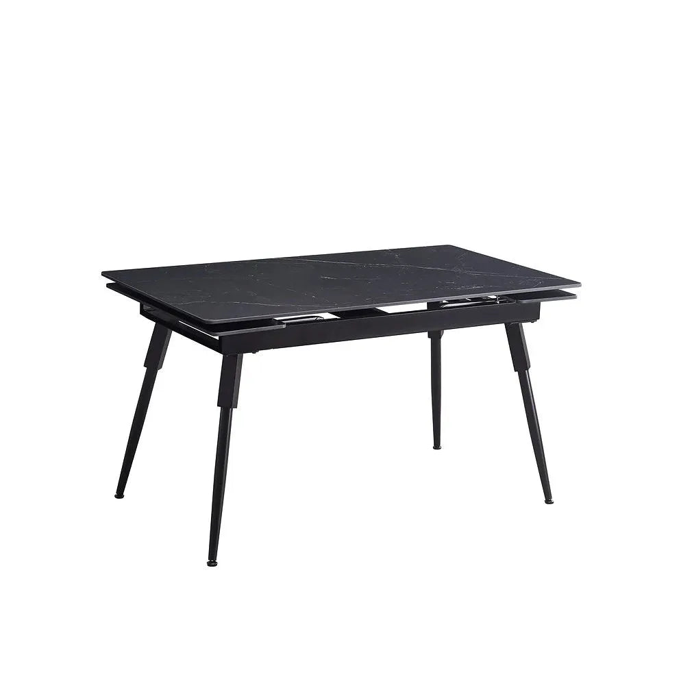 Black extension dining table