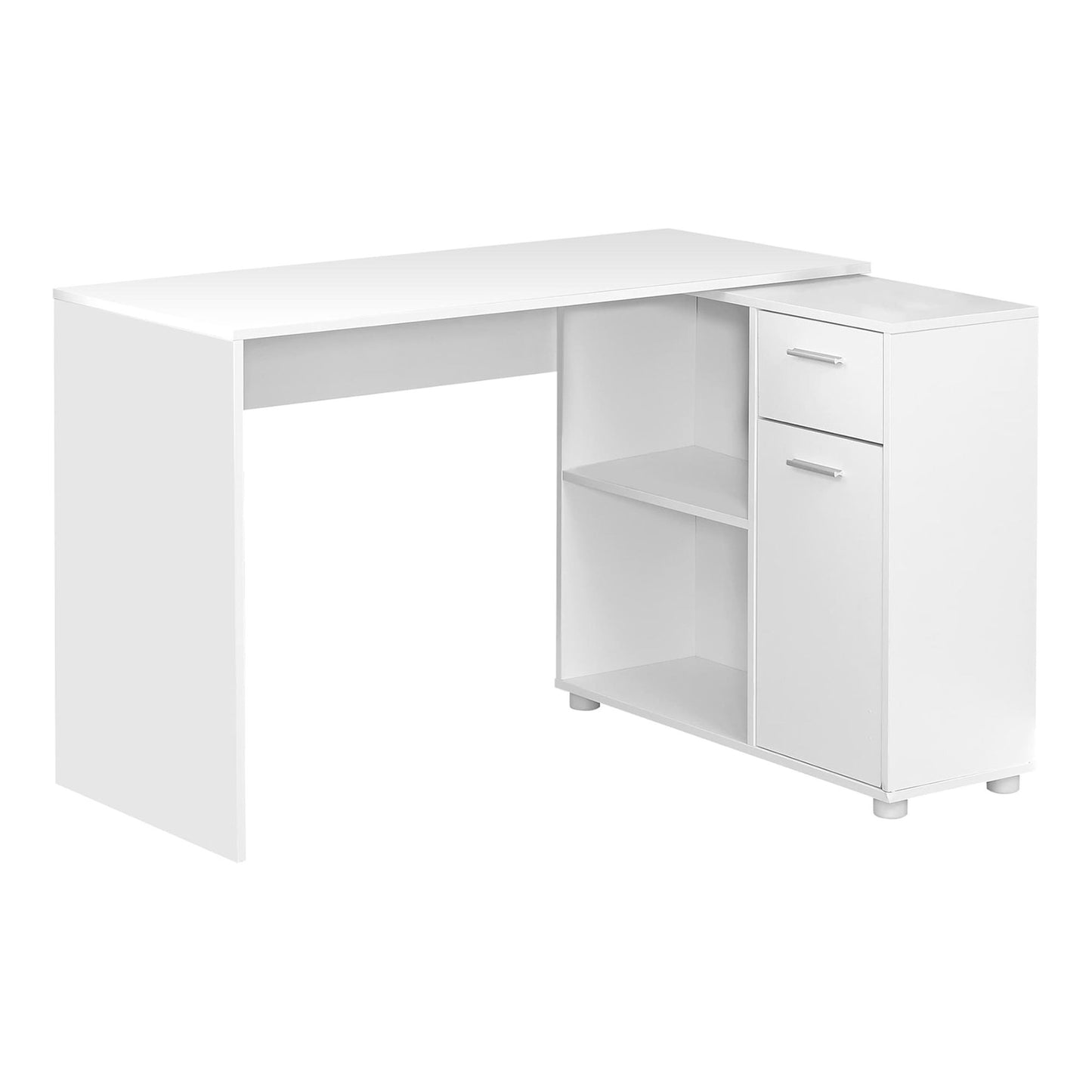 L-shaped corner Computer Desk with Storage, Drawer & Cabinet
