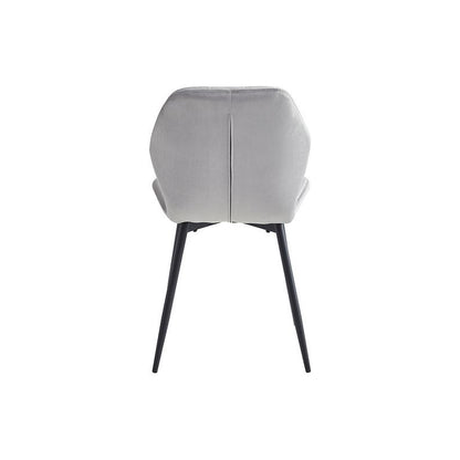 back of light grey dining chair