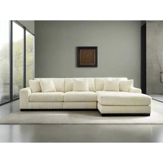 Albany Modern Contemporary Sectional Sofa with Deep Seating for Living Room.  bust sofa from Meuble montreal