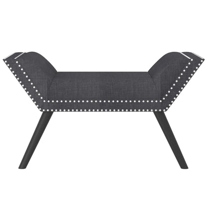 Lana Grey Upholstered Bench with Tufted Seat