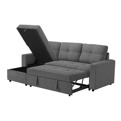 Sofa gris moderne 3 places – Confort et design élégant  ITEM: 8A14L13.