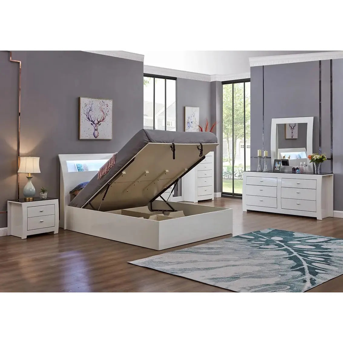 white bedroom set